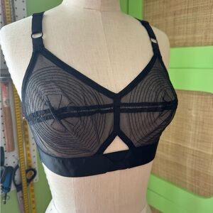 Black Sheer Bullet Bra